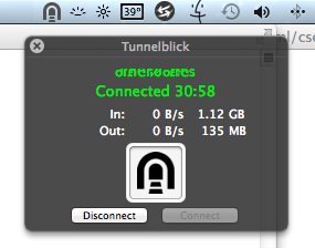 Tunnelblick connected