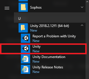 unity-start-menu
