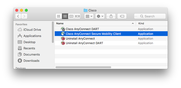 cisco anyconnect vpn mac