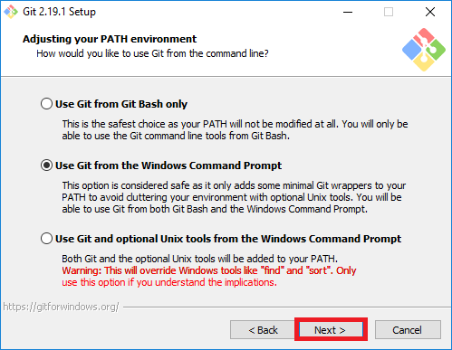 Как прописать git в path windows