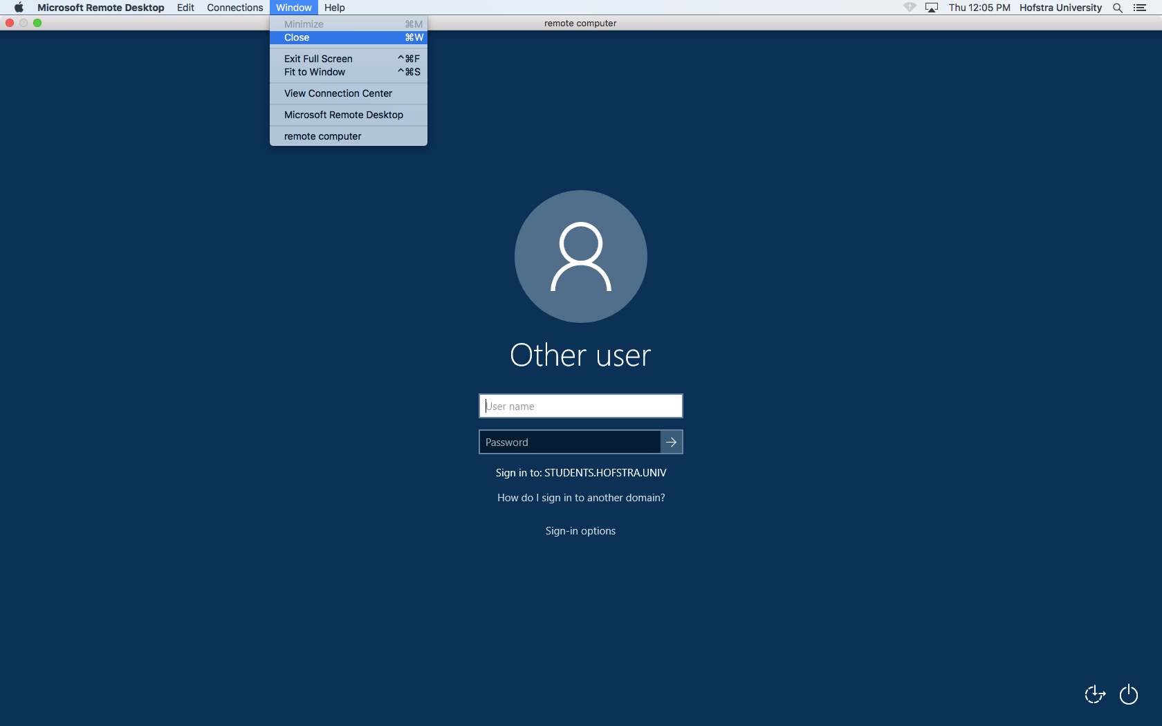 remote desktop to mac from windows