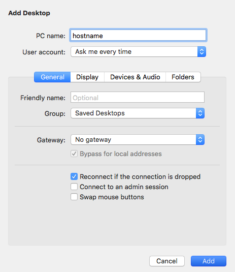 remote desktop connection mac to windows