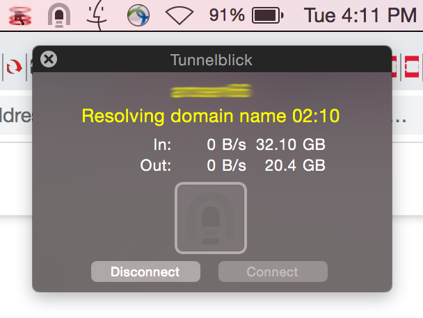 tunnelblick not connecting through wifi