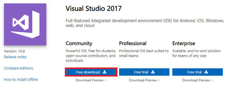 download visual studio windows