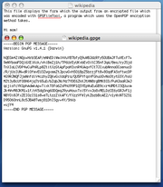 The form of a file encrypted using MacGPG